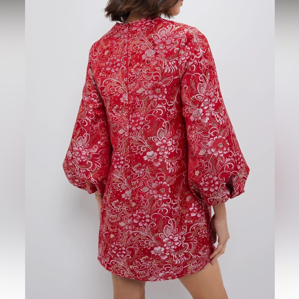 Tuckernuck Red Floral Mini Dress - Picture 3 of 5